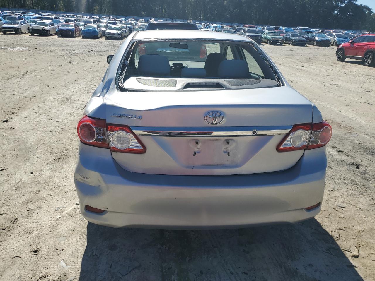 2012 TOYOTA COROLLA SILVER - Image 6