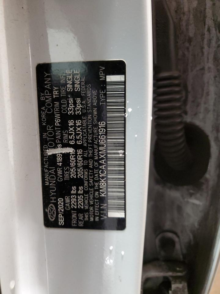 2021 HYUNDAI KONA WHITE - Image 12