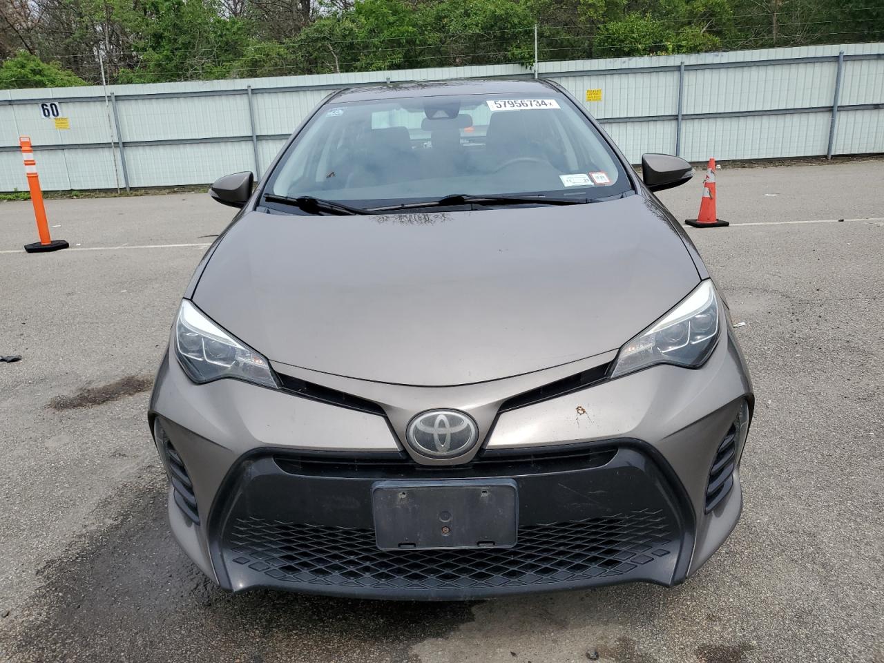2017 TOYOTA COROLLA GRAY - Image 5
