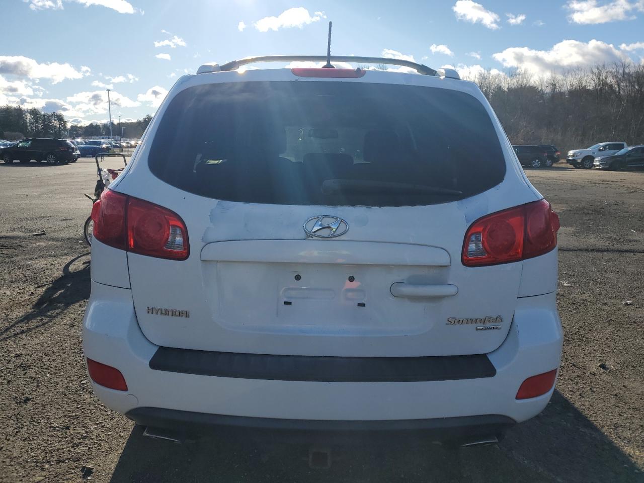 2009 HYUNDAI SANTA FE WHITE - Image 6