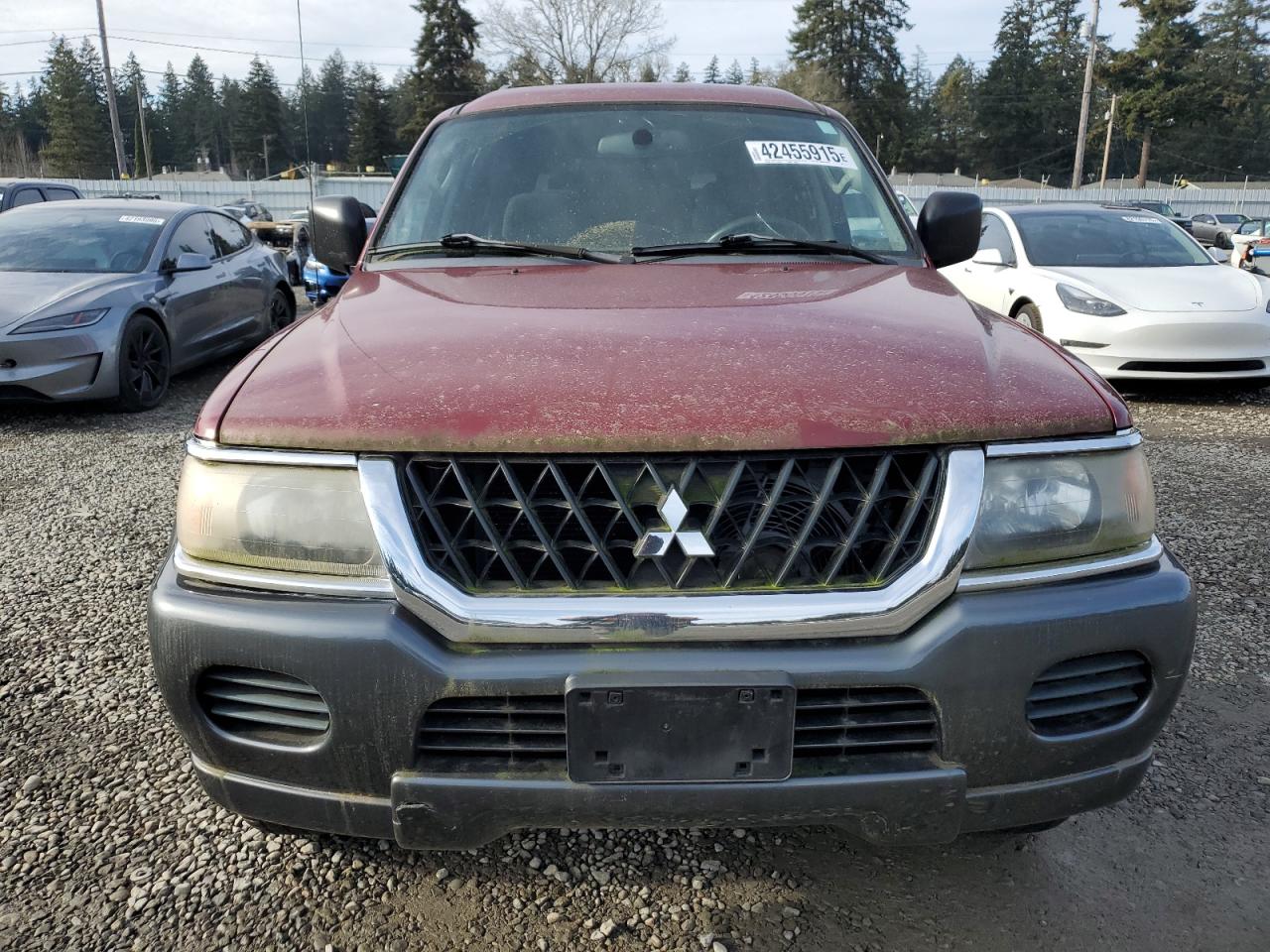 2003 MITSUBISHI MONTERO RED - Image 5