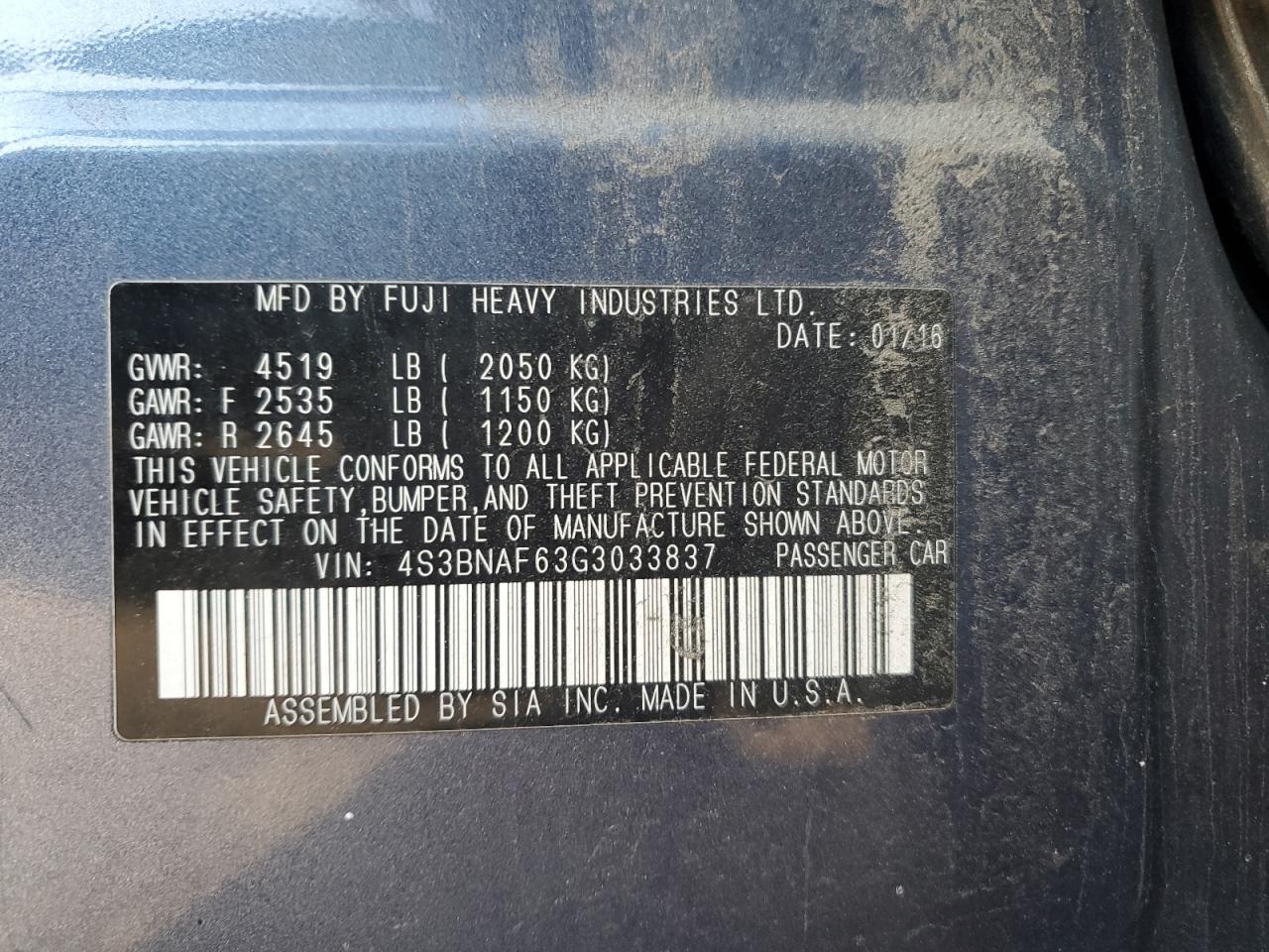 2016 Subaru Legacy - Image 12