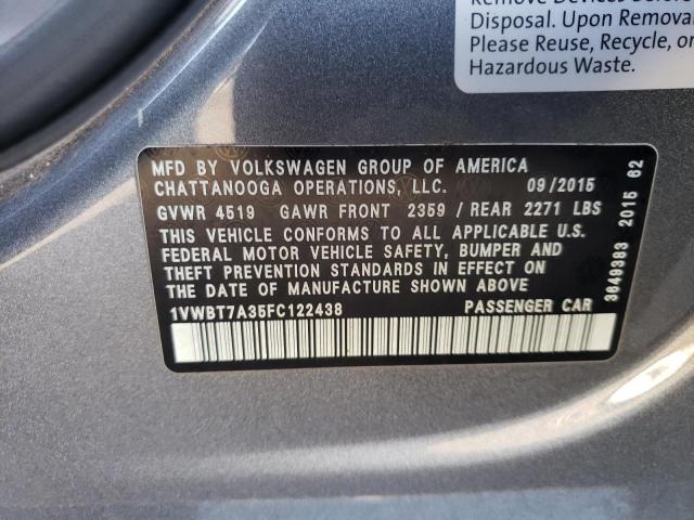 2015 Volkswagen PASSAT - Image 12