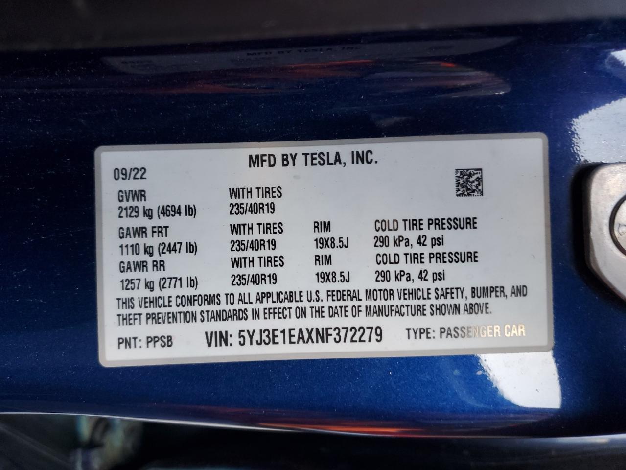 2022 Tesla Model 3 - Image 12