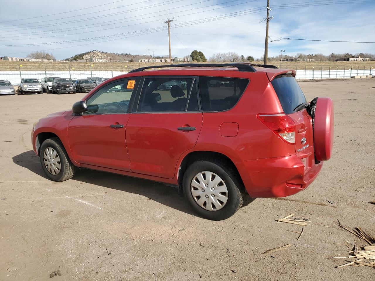 2008 TOYOTA RAV4 RED - Image 2