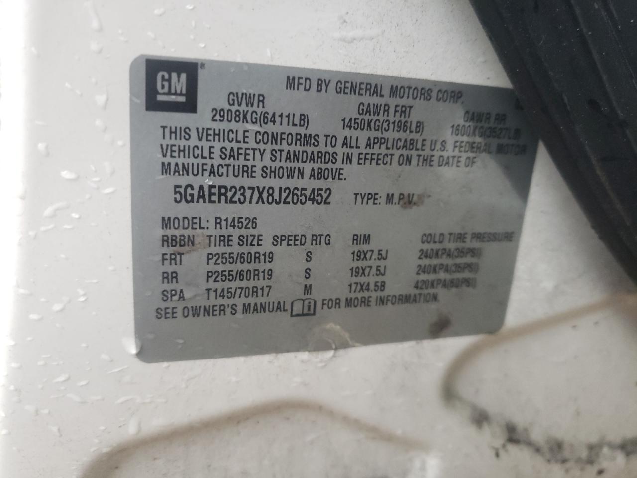 2008 BUICK ENCLAVE - Image 12