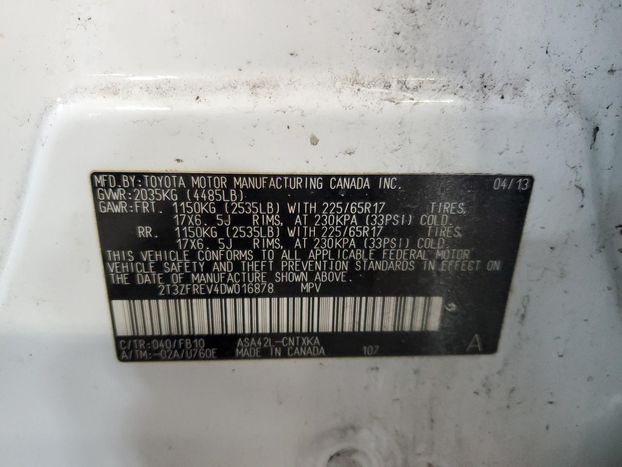 2013 TOYOTA RAV4 - Image 13