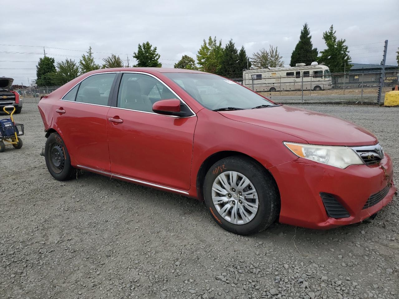 2012 TOYOTA CAMRY RED - Image 4
