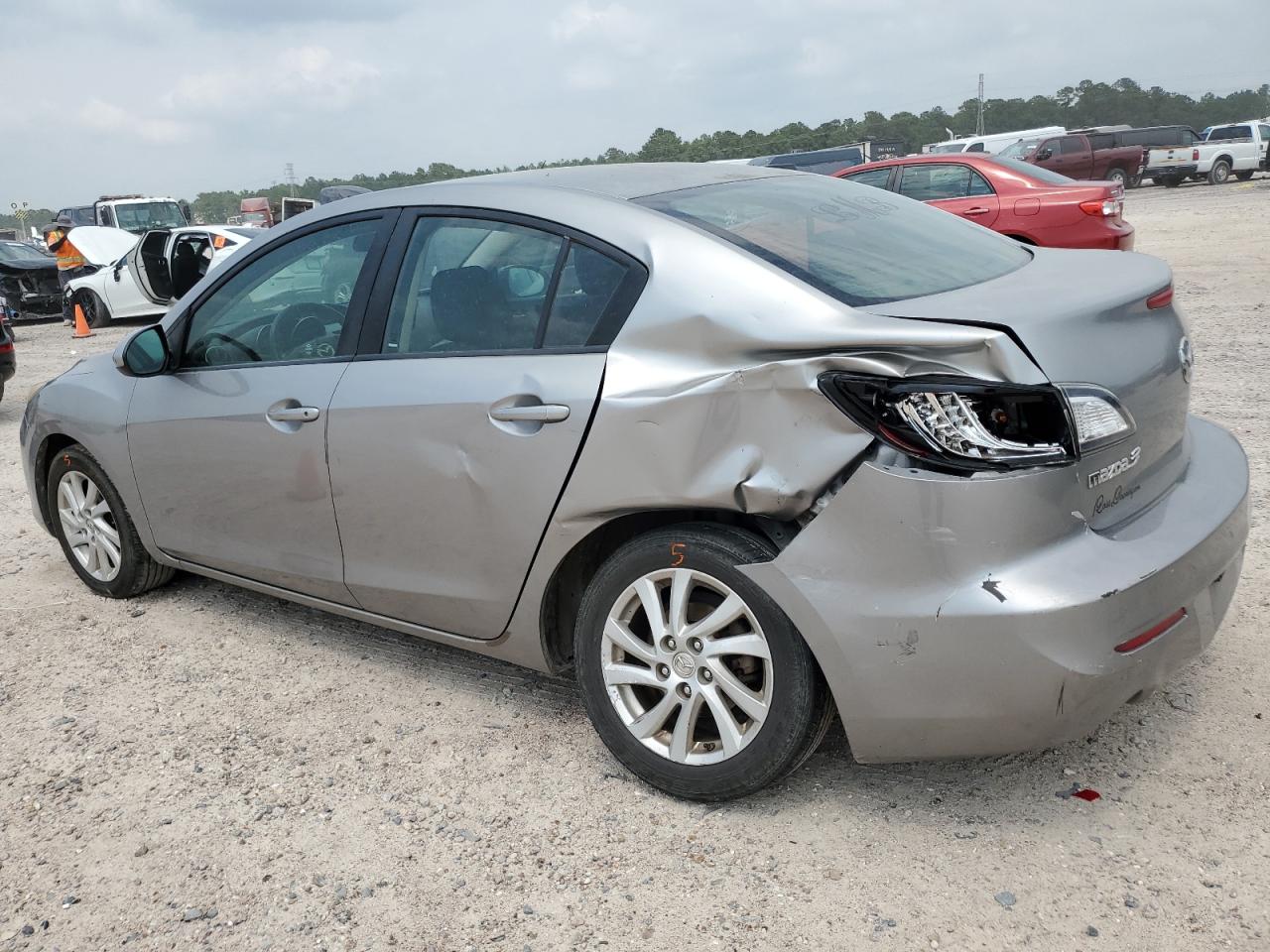 2012 MAZDA 3 SILVER - Image 2