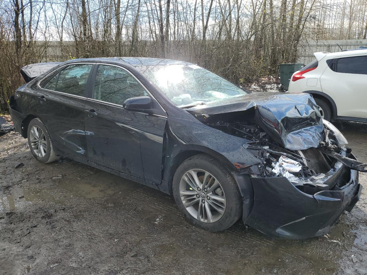 2015 TOYOTA CAMRY BLACK - Image 4