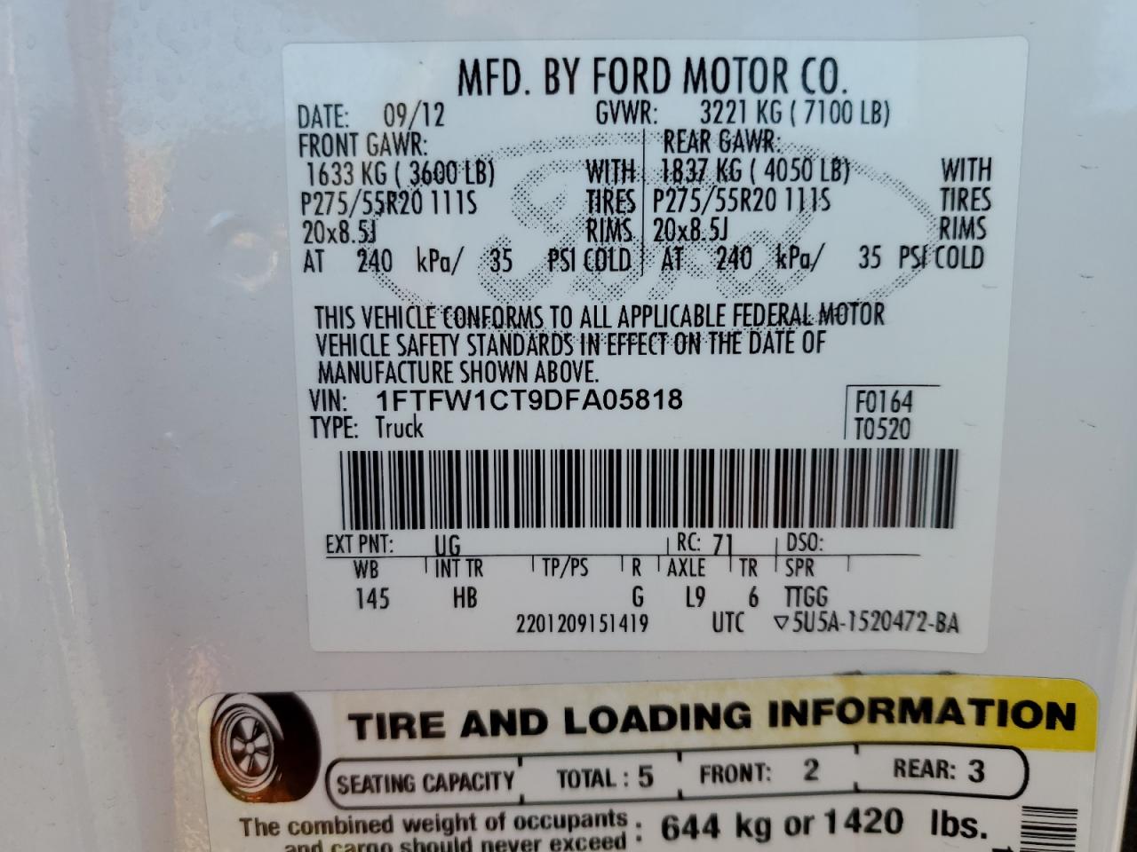 2013 FORD F-150 - Image 12