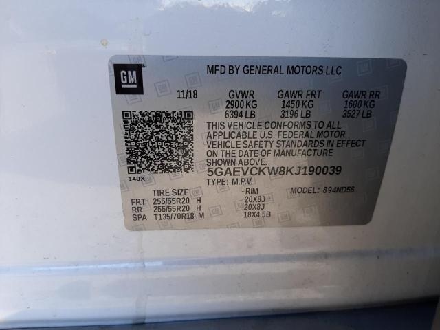 2019 BUICK ENCLAVE - Image 10
