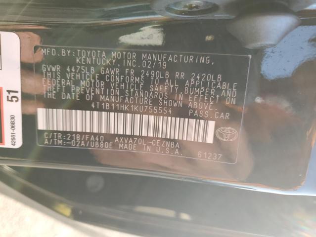 2019 Toyota CAMRY - Image 12