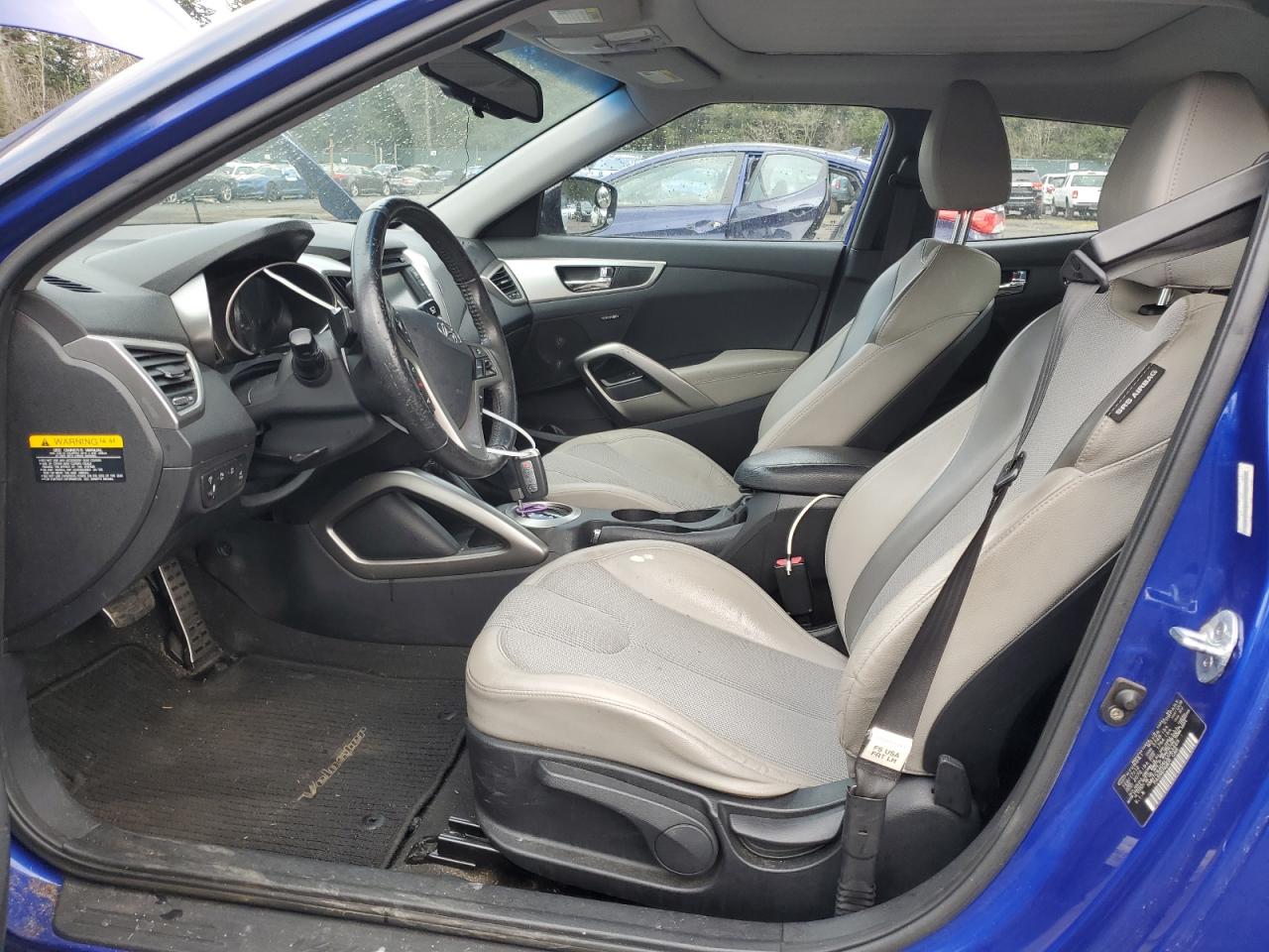 2012 HYUNDAI VELOSTER BLUE - Image 7