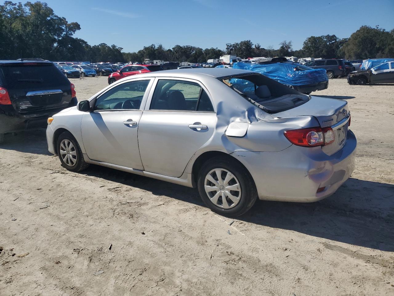 2012 TOYOTA COROLLA SILVER - Image 2