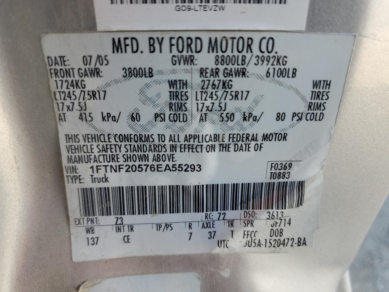 2006 FORD F250 SILVER - Image 12