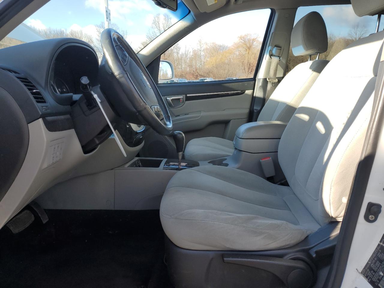 2009 HYUNDAI SANTA FE WHITE - Image 7