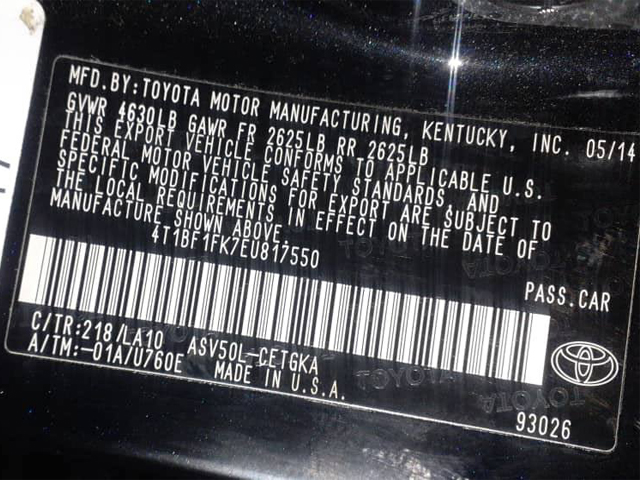 2014 Toyota Camry - Image 12