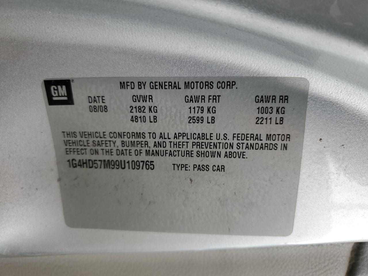 2009 BUICK LUCERNE - Image 12