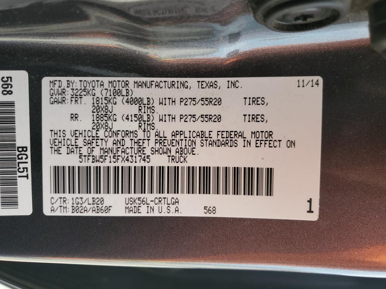 2015 Toyota Tundra - Image 12