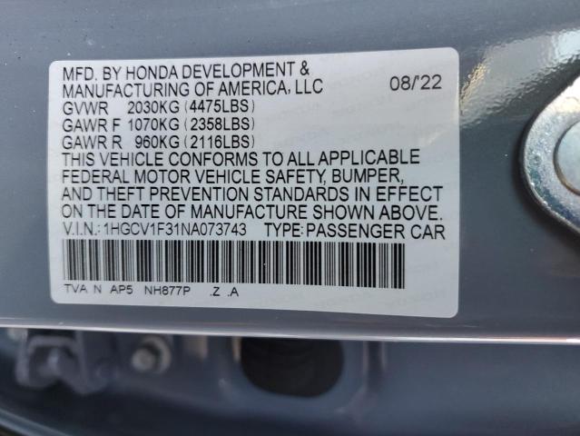 2022 Honda Accord - Image 12