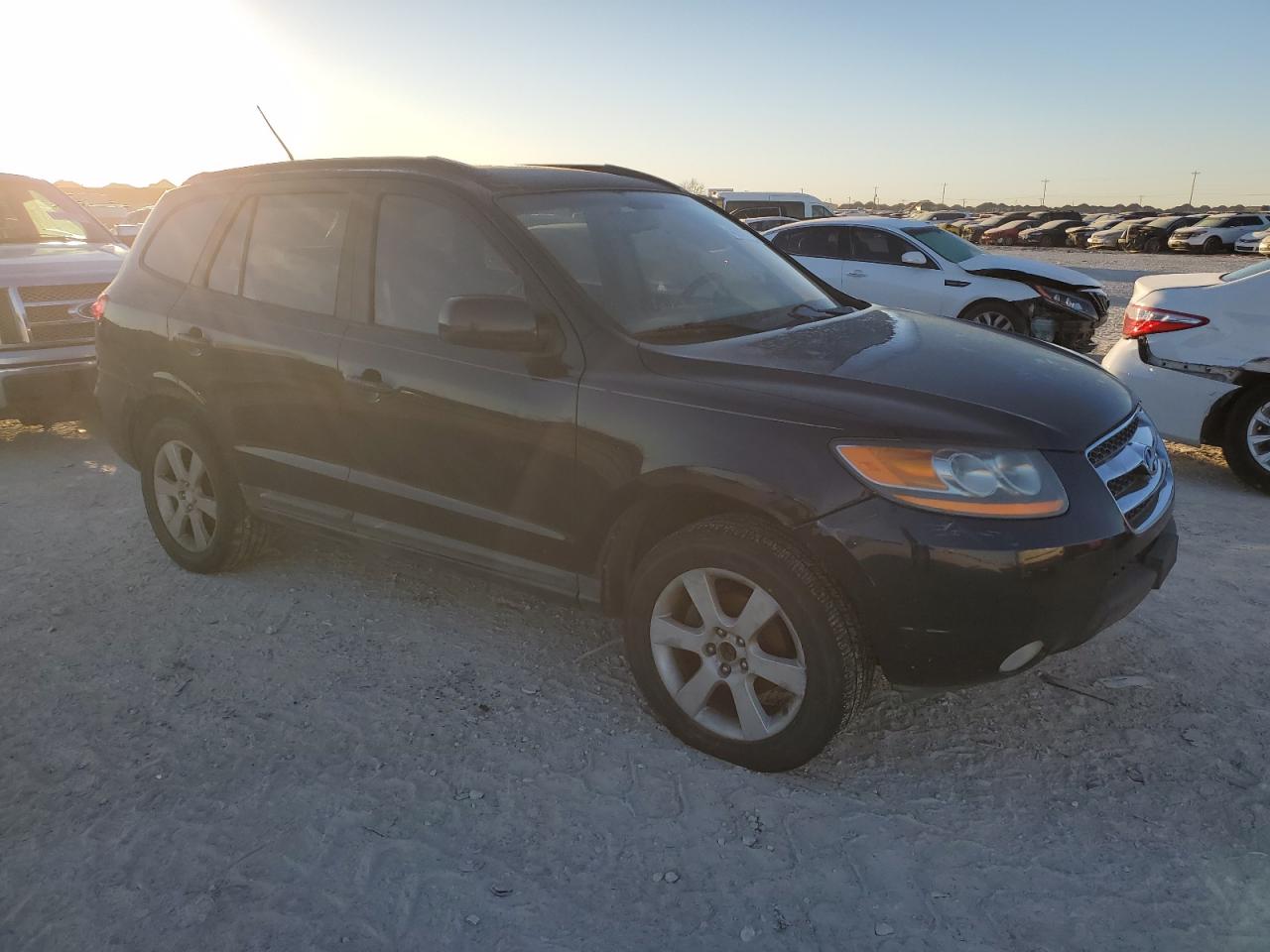 2008 HYUNDAI SANTA FE BLUE - Image 4