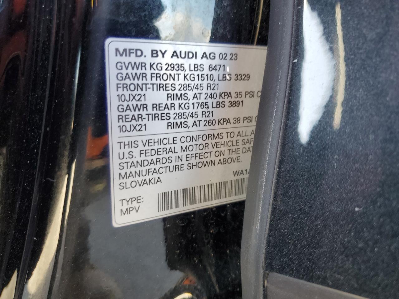 2023 AUDI Q8 - Image 13