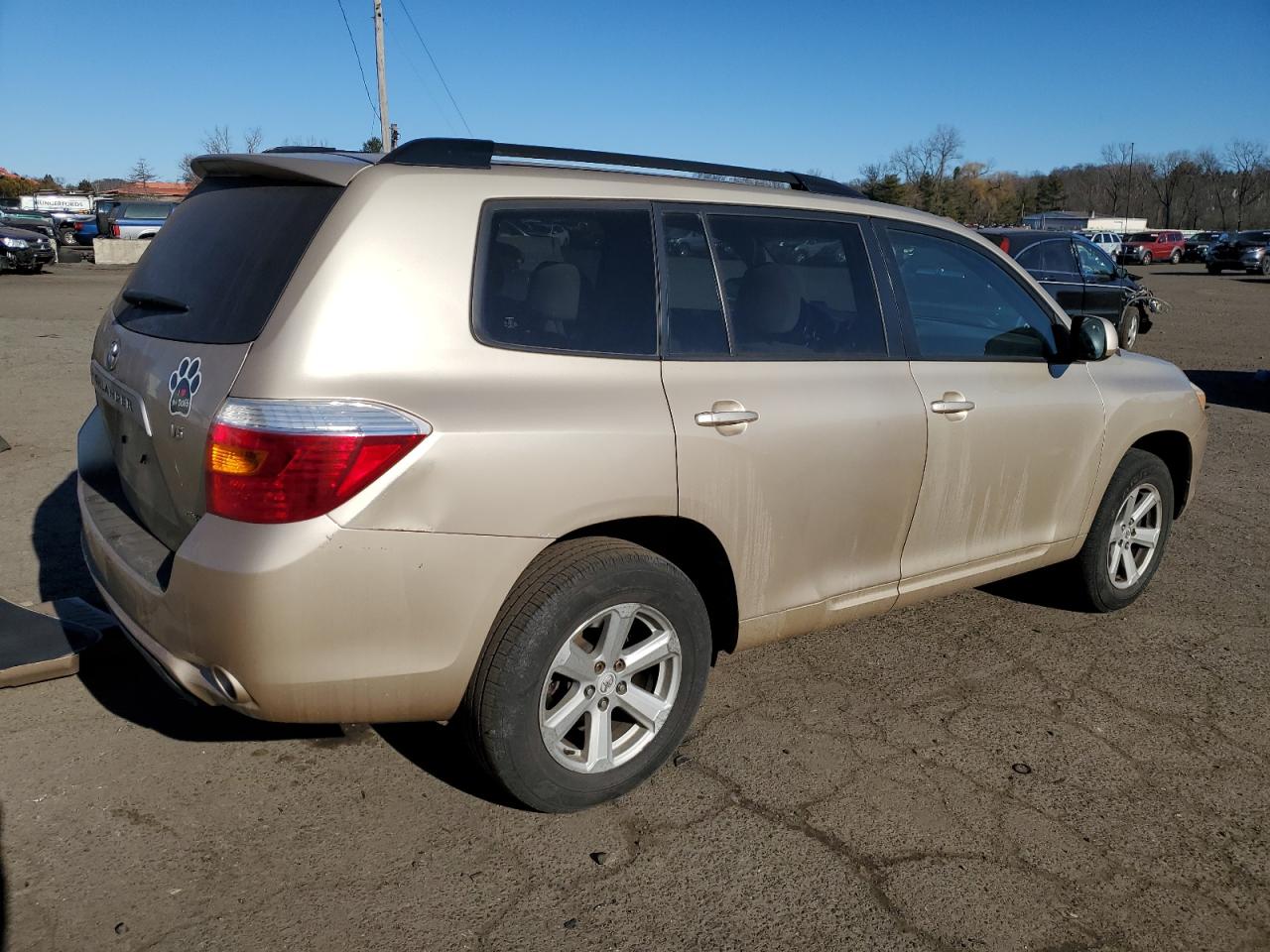 2008 TOYOTA HIGHLANDER GOLD - Image 3