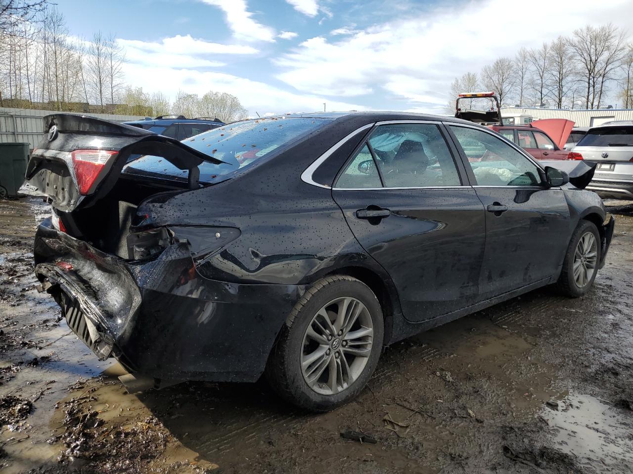 2015 TOYOTA CAMRY BLACK - Image 3