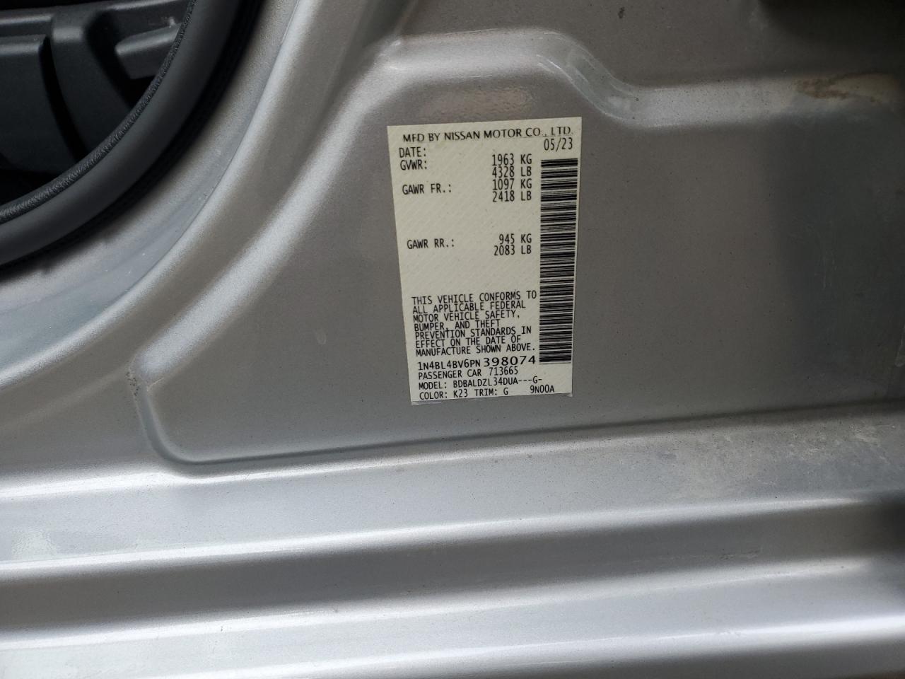 2023 NISSAN ALTIMA - Image 12