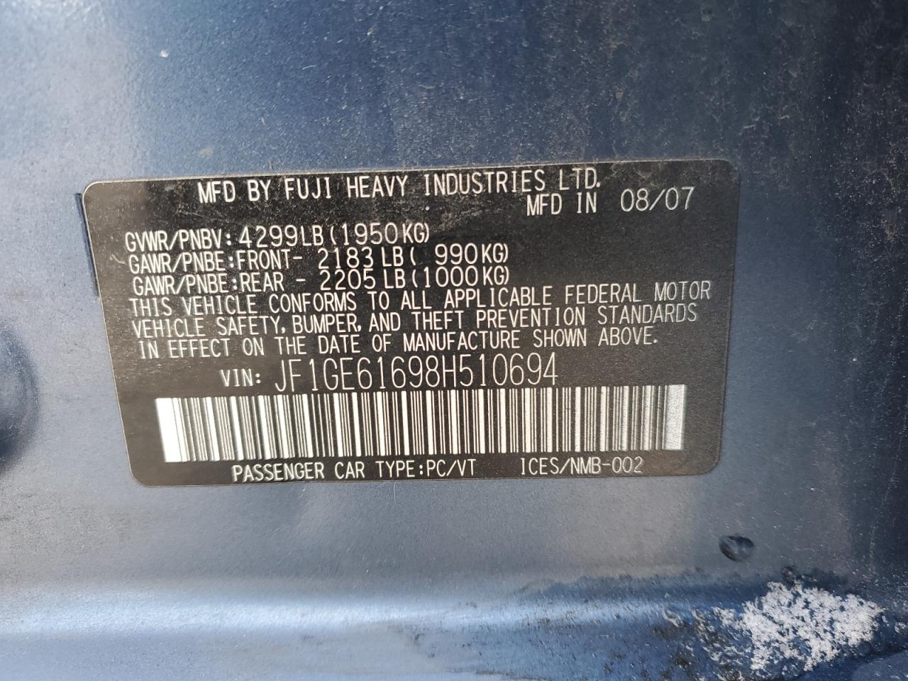 2008 Subaru Impreza - Image 13